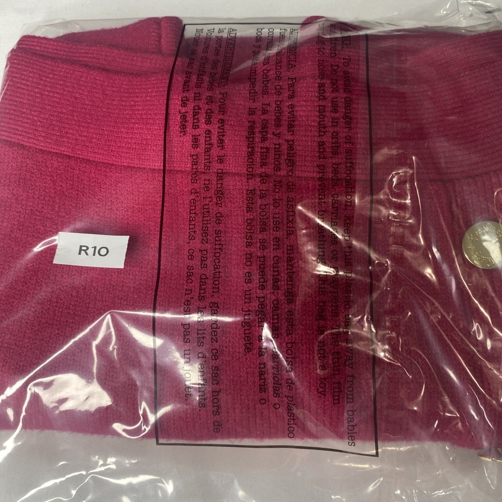 Lilly Pulitzer Lizona Sweater Knit‎ Pencil Skirt Sz Medium Poinsettia Red Button - Picture 13 of 13